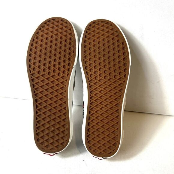 Vans Off The Wall Men 8.5 Slip On Skater Sneaker Shoe Sticker Mash-Up BMX Canvas - Picture 9 of 10